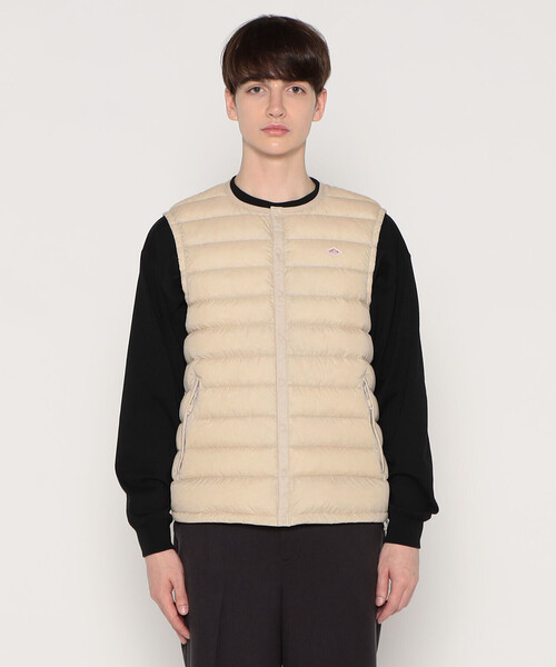 Danton（ダントン） ダウンベスト M オフホワイト メンズ : ZOZOTOWN