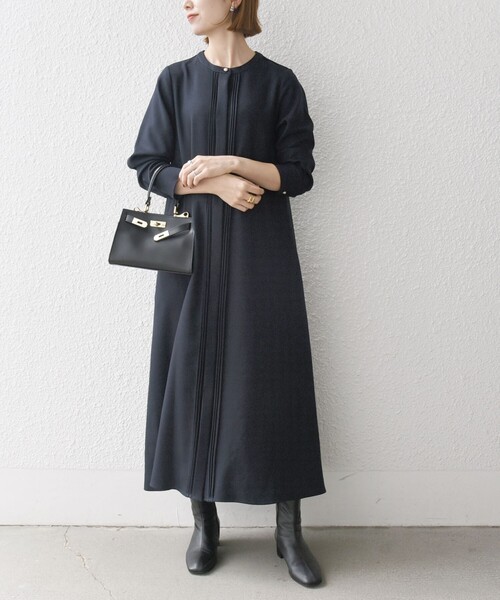 SHIPS anyネイビー 長袖 ワンピース SHIPS any 「SHIPS any」 長袖ワンピース ONE SIZE ネイビー