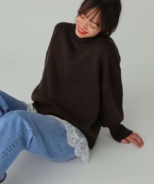 BABYLONE（バビロン） ニット セーター リラクシータートルプル