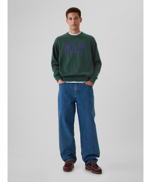 「GAP」 長袖ニット X-SMALL グレー メンズ_画像3