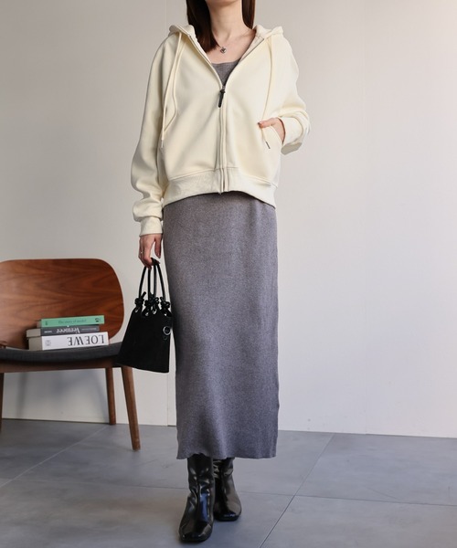 sakishimatokyo パーカー 切り替えジップアップパーカー レディース