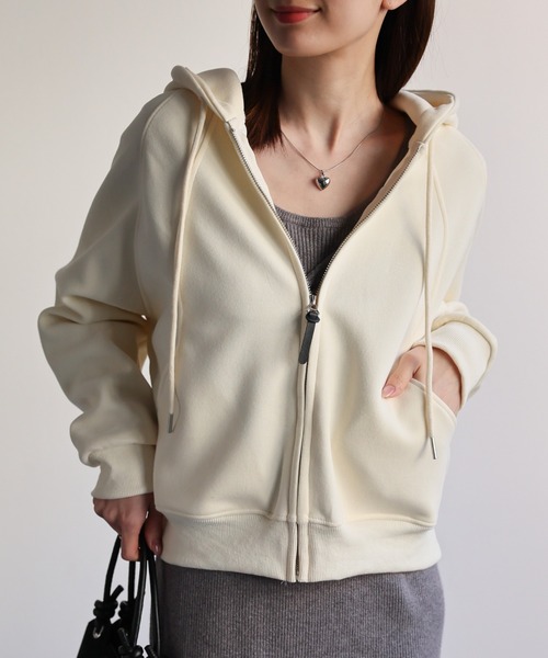 sakishimatokyo パーカー 切り替えジップアップパーカー レディース