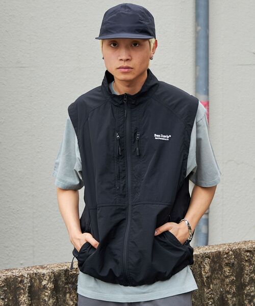 BEN DAVIS（ベンデイビス） ナイロンベスト X-LARGE ブラック メンズ