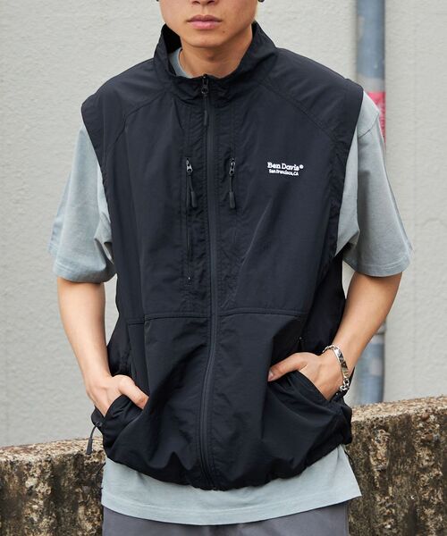 新品未使用 BEN DAVIS ブラック ベスト Amazon | Ben Davisソリッドブラックベスト カラー: ブラック | ベスト