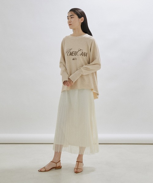 「AMERICANA」 スウェットカットソー FREE グレー レディース_画像7