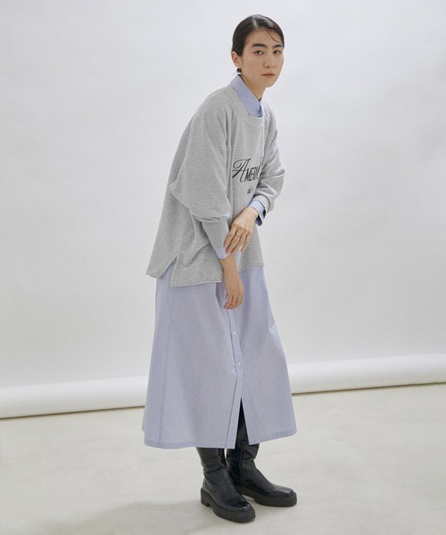 「AMERICANA」 スウェットカットソー FREE グレー レディース_画像8