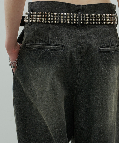 「AIVER」 デニムパンツ LARGE インディゴブルー メンズ_画像6