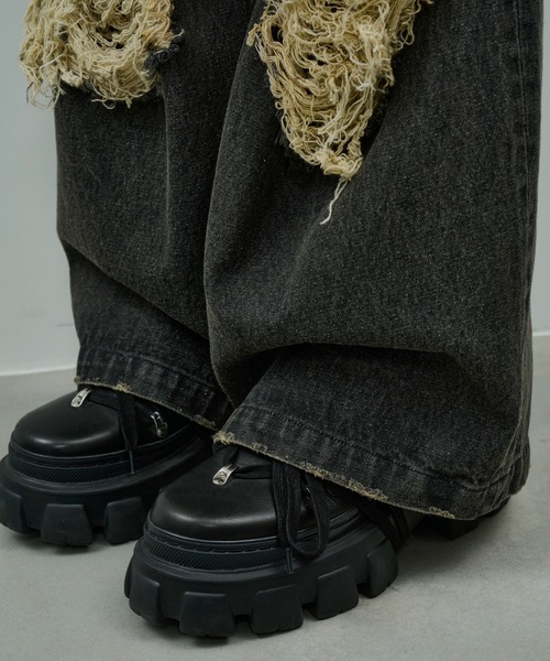 「AIVER」 デニムパンツ LARGE インディゴブルー メンズ_画像9