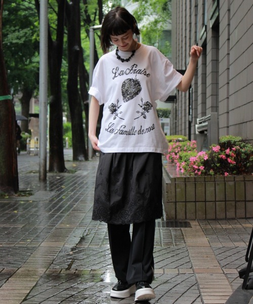 「H.A.K」 イージーパンツ 1 ブラック レディース_画像8