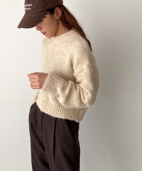 「CANAL JEAN」 長袖ニット ONE SIZE グレー レディース_画像5