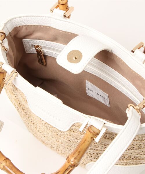 「SMIR NASLI」 2WAYバッグ 9 ホワイト レディース_画像6
