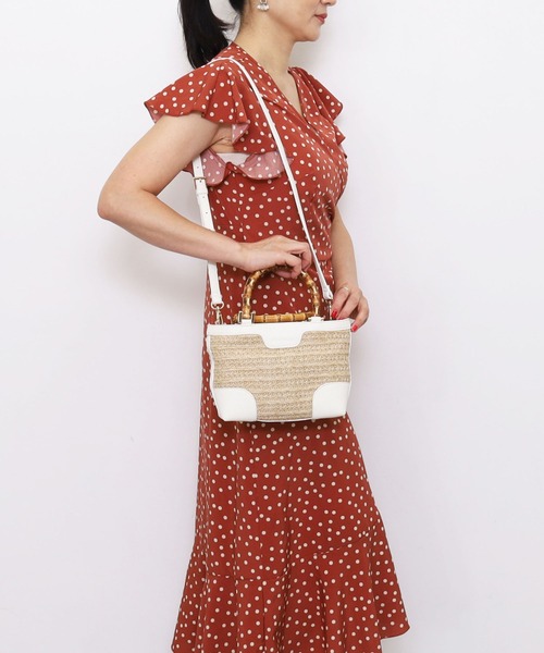 「SMIR NASLI」 2WAYバッグ 9 ホワイト レディース_画像8