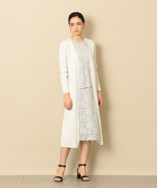 「EPOCA THE SHOP」 タイトスカート 38 ネイビー レディース_画像2