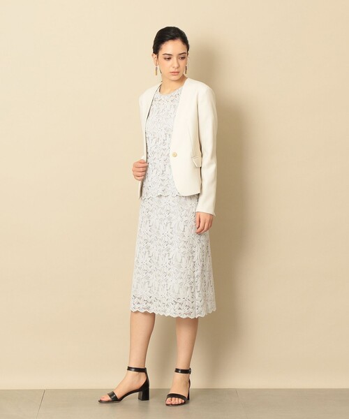 「EPOCA THE SHOP」 タイトスカート 38 ネイビー レディース_画像6