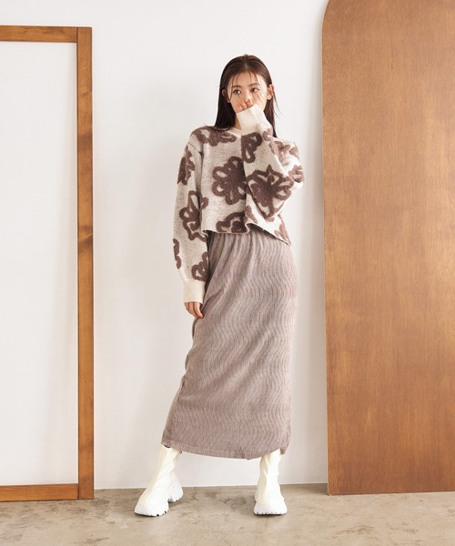 「mysty woman」 長袖ニット FREE アイボリー レディース_画像6