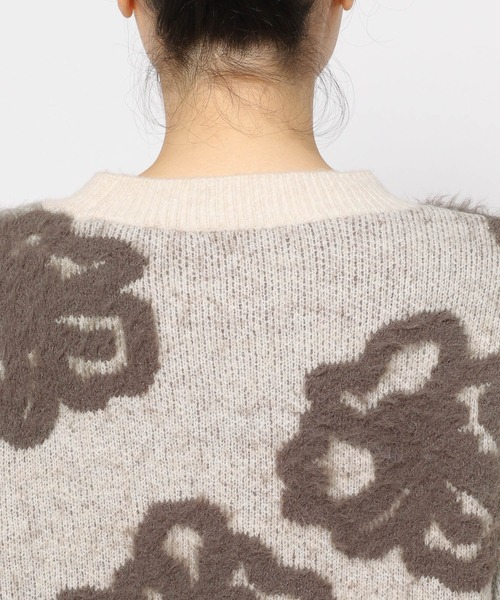 「mysty woman」 長袖ニット FREE アイボリー レディース_画像8