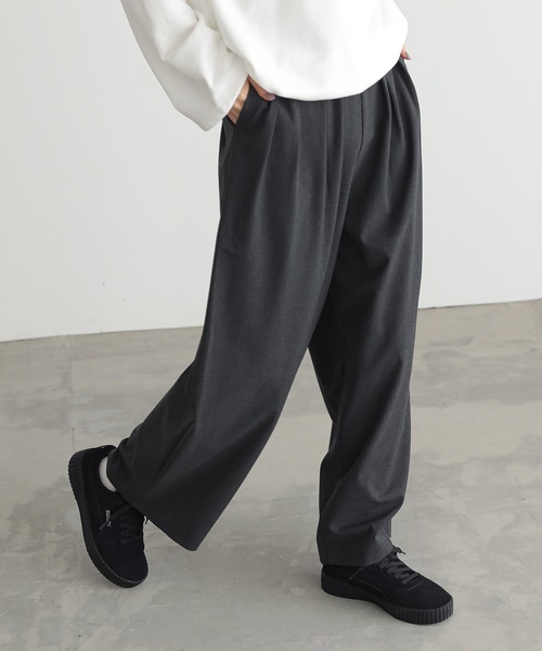 「for/c」 スラックス L グレー レディース_画像2