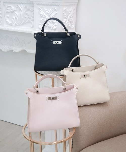 ショルダーストラップ付きバッグ(白) ショルダーバッグ バッグ 「門脇 伶奈さんコラボ」 フェミニン派さんの
