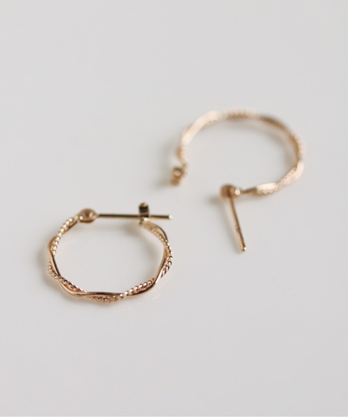 cui-cui（キュイキュイ） ピアス ゴールド スナップ フープ ピアス