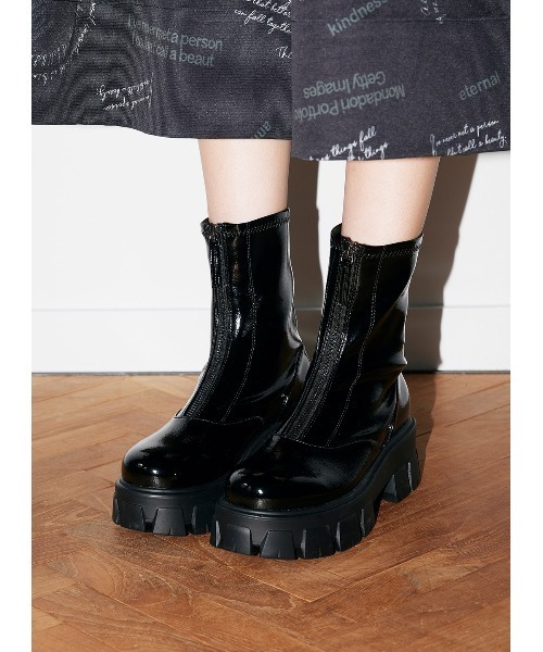 「COEL」 ショートブーツ 35 ブラック レディース_画像2