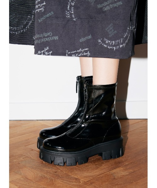 「COEL」 ショートブーツ 35 ブラック レディース_画像3