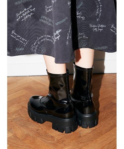 「COEL」 ショートブーツ 35 ブラック レディース_画像5