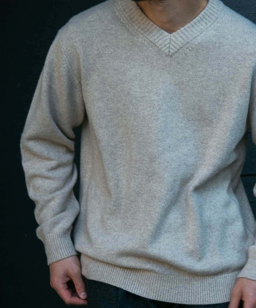 「URBAN RESEARCH ROSSO MEN」 長袖ニット X-LARGE ベージュ メンズ_画像2