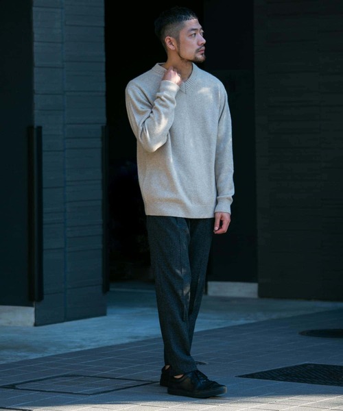 「URBAN RESEARCH ROSSO MEN」 長袖ニット X-LARGE ベージュ メンズ_画像7