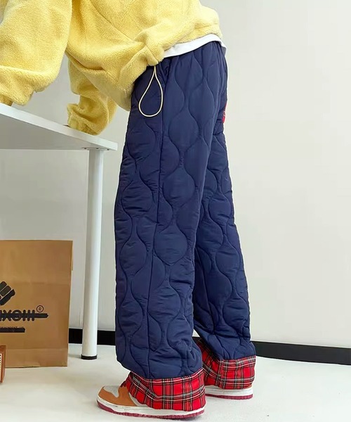 「VIBGYOR」 「lulufa」イージーパンツ MEDIUM ネイビー メンズ_画像7