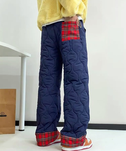 「VIBGYOR」 「lulufa」イージーパンツ MEDIUM ネイビー メンズ_画像8