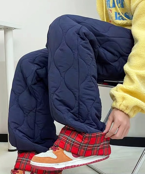 「VIBGYOR」 「lulufa」イージーパンツ MEDIUM ネイビー メンズ_画像9
