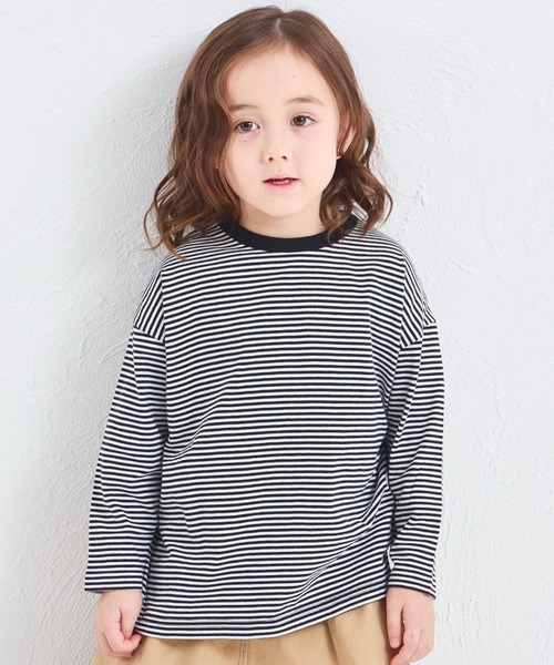 長袖ボーダーの服 osharewalker（オシャレウォーカー） カットソー 長袖 ボーダー柄