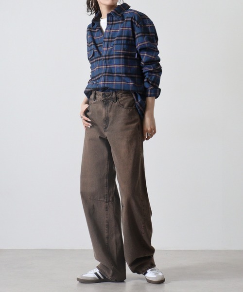 「GERRY」 長袖ネルシャツ LL ブルー メンズ_画像6