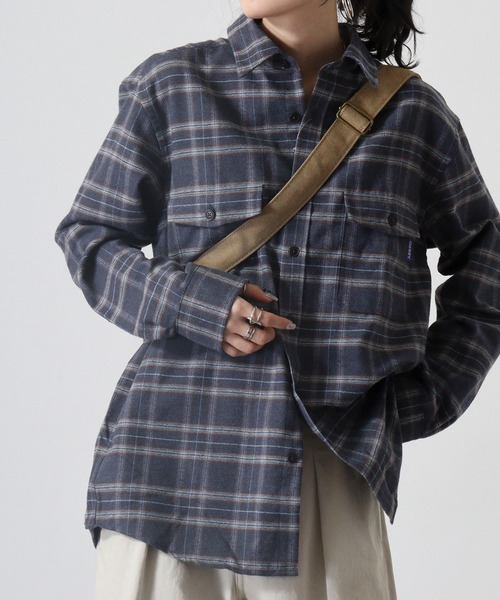 「GERRY」 長袖ネルシャツ LL ブルー メンズ_画像8