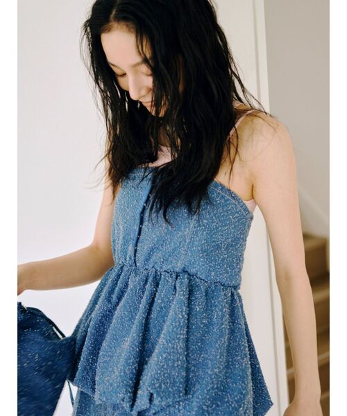 チューブトップ デニム（レディースチューブトップ、ベアトップ