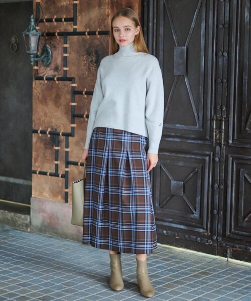 「DRESSTERIOR」 長袖ニット 36 ブルー レディース_画像2