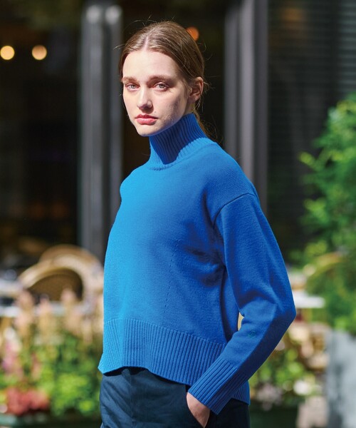 「DRESSTERIOR」 長袖ニット 36 ブルー レディース_画像7