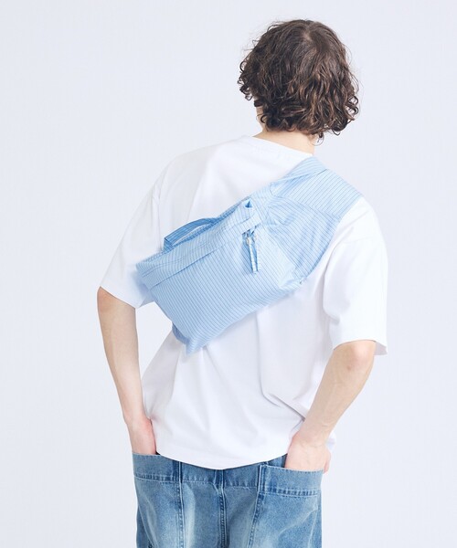 トートバッグ SHIRT SLEEVE BAG / シャツ スリーブ バッグ / 袖バック / ユニセックス「i`m here/アイムヒアー」の画像
