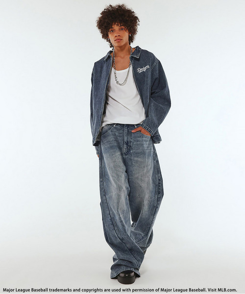 BACK TO THE FIELD デニムジャケット gジャン 「MLB」Utility Denim 