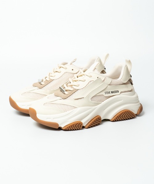 「STEVE MADDEN」 ローカットスニーカー 24.5cm ブラック×ブラック レディース_画像4