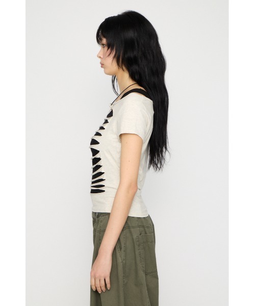 LAGUA GEM（ラグアジェム） tシャツ 半袖 CUTTING 2PIECE トップス