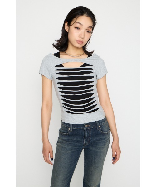 LAGUA GEM（ラグアジェム） tシャツ 半袖 CUTTING 2PIECE トップス