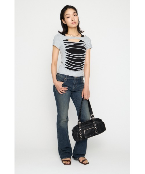 LAGUA GEM（ラグアジェム） tシャツ 半袖 CUTTING 2PIECE トップス