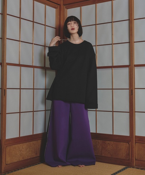 「狐独」 長袖Tシャツ MEDIUM ブラック メンズ_画像6
