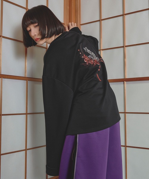 「狐独」 長袖Tシャツ MEDIUM ブラック メンズ_画像8