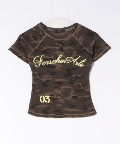 AFB 迷彩カモフラージュ柄Tシャツ Sサイズ SWAG Y2k 確実正規品 tシャツ 半袖 Y2K カモフラージュ柄 フロントロゴ タイトフィットT