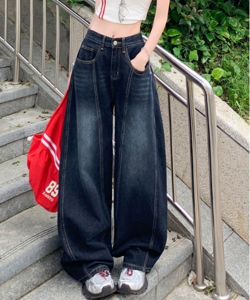 gossip!ロサンゼルス ジーンズ デニム デニムパンツ Y2K バックロゴ
