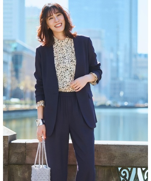 レディース Theory Luxe リネン混 テーラード ジャケット パンツ スーツ