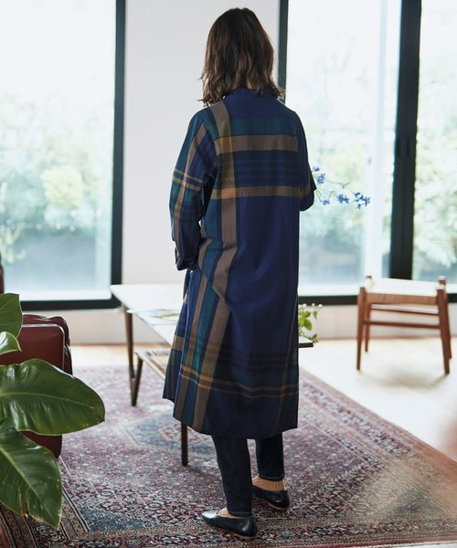 「Sunny clouds」 長袖ワンピース MEDIUM ブルー系その他 レディース_画像9