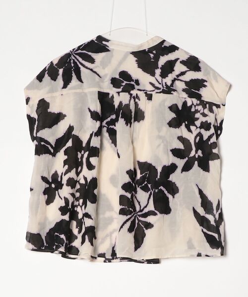 「COMPTOIR DES COTONNIERS」 花柄半袖ブラウス X-LARGE ベージュ レディース_画像2